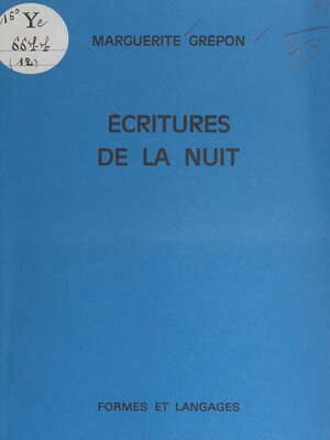cover image of Écritures de la nuit